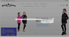 Desktop Screenshot of dimensionsdance.ie
